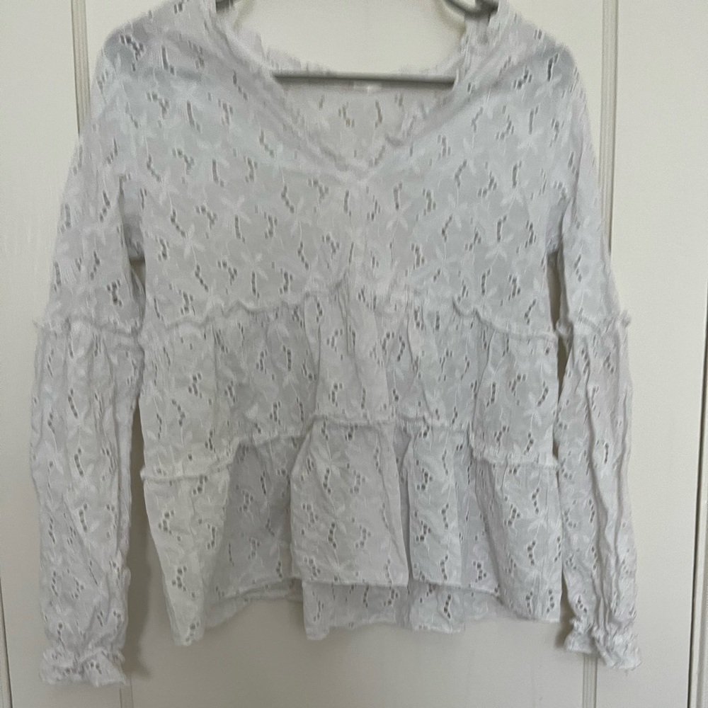 Sézane White Lace Top - Picture 2 of 5